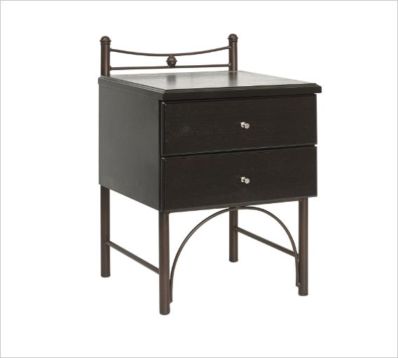 Νο32 Μεταλλικό Κομοδίνο 2Σ 43x45x65 K14-32-222