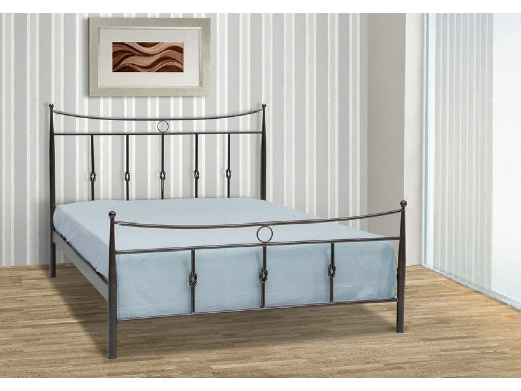 Κρόνος Κρεβάτι Μονό Μεταλλικό 90x190cm