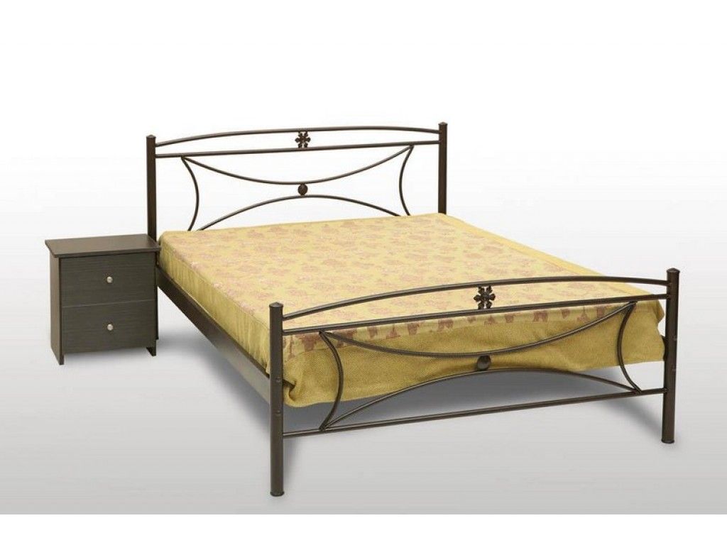 Μαργαρίτα Κρεβάτι Διπλό Μεταλλικό 140x190cm