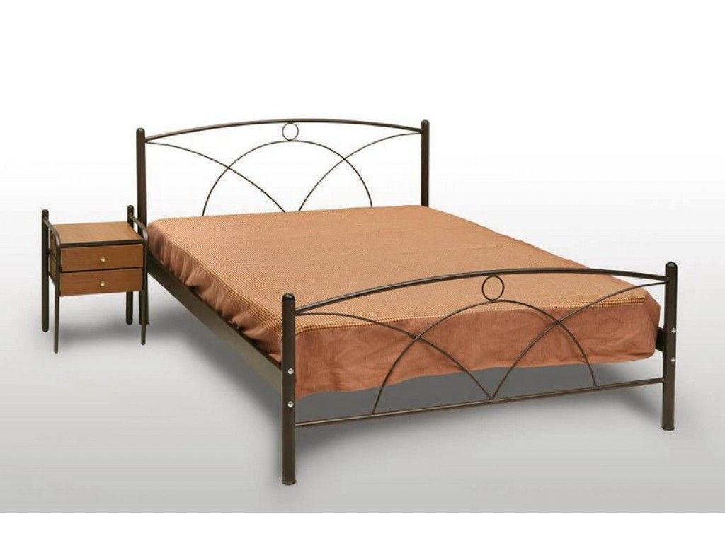 Νάξος Κρεβάτι Διπλό Μεταλλικό 140x190cm