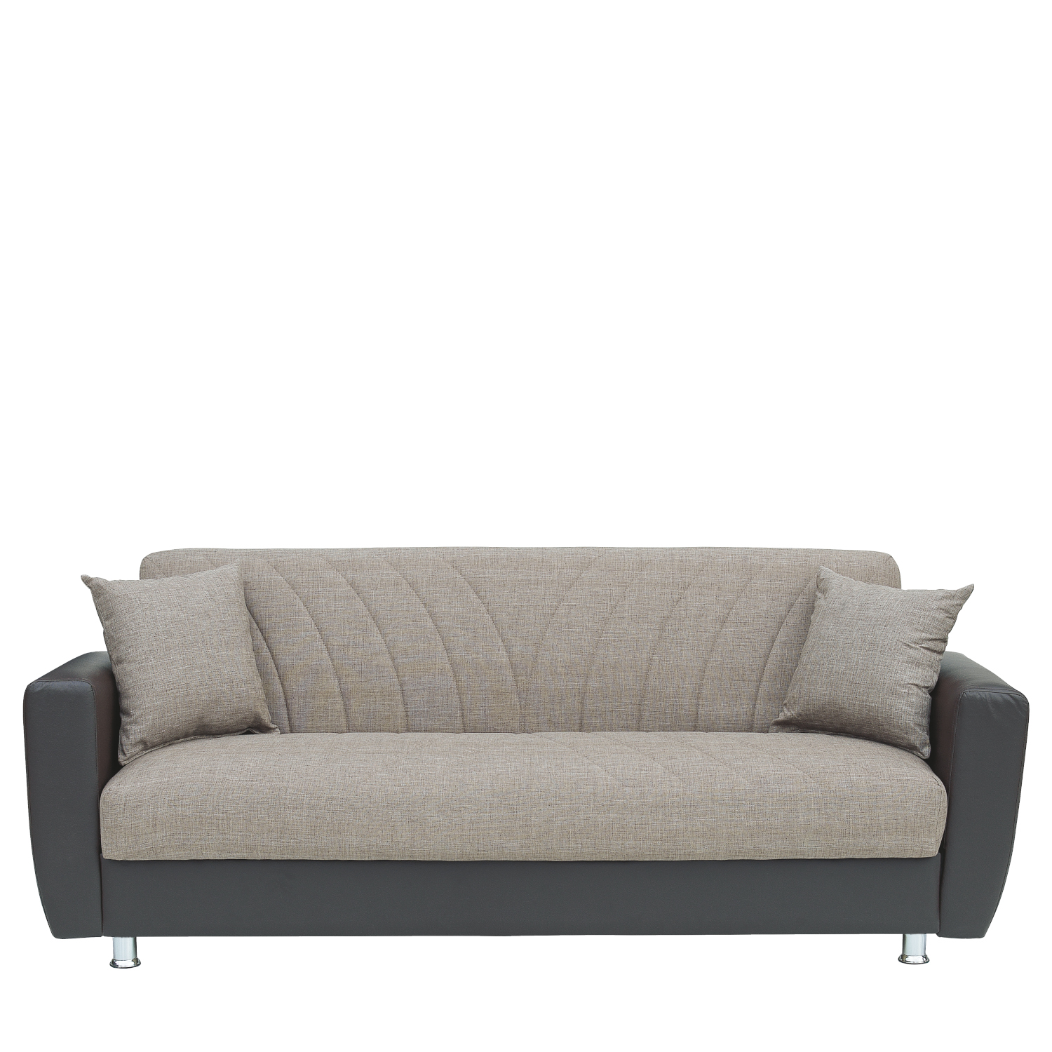 Καναπές Κρεβάτι Τριθέσιος JUAN Καφέ-Μπεζ 214x82x80cm