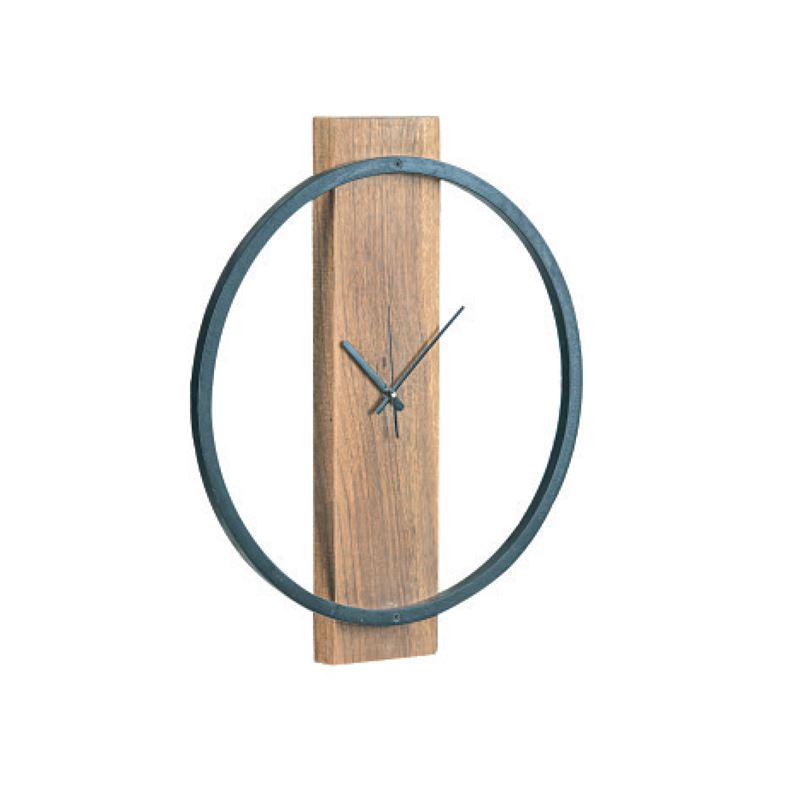 CLOCK-1 Ρολόι Τοίχου Μέταλλο Βαφή Μαύρο