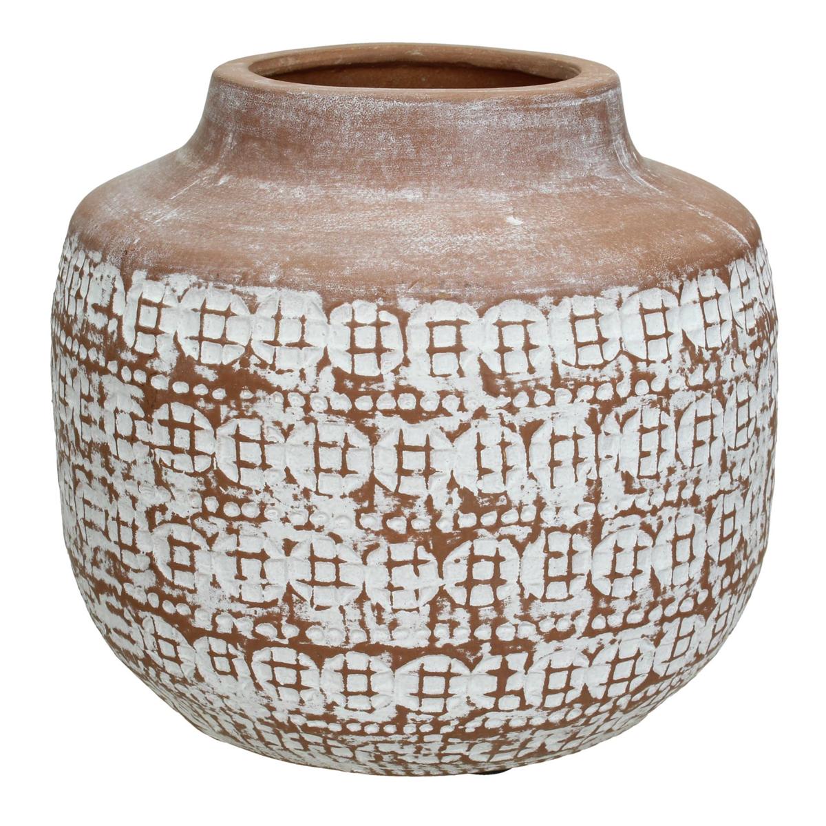 Βάζο Καφέ Τερακότα 22xx22x20cm