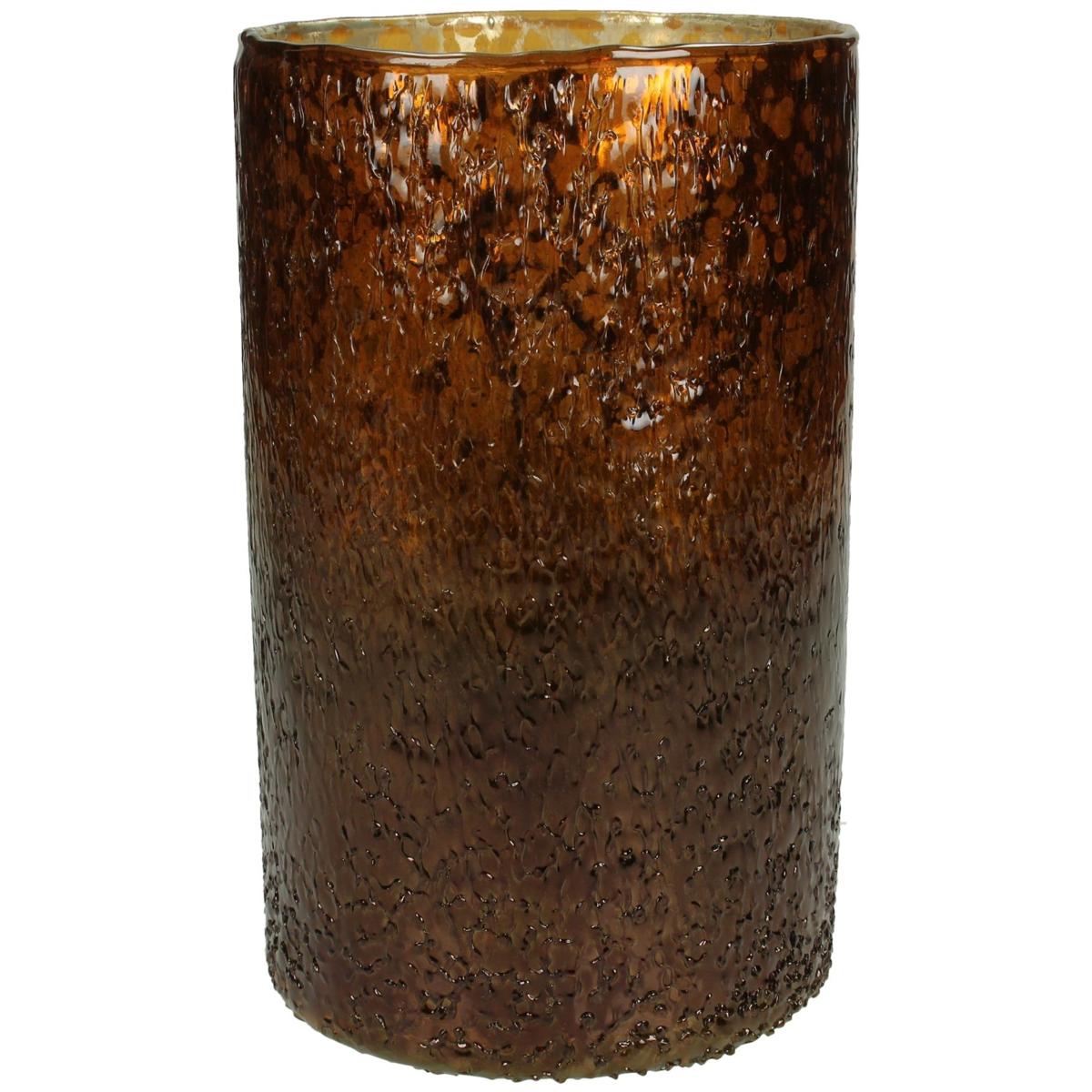 Κηροπήγιο Amber Γυαλί 12x12x20cm