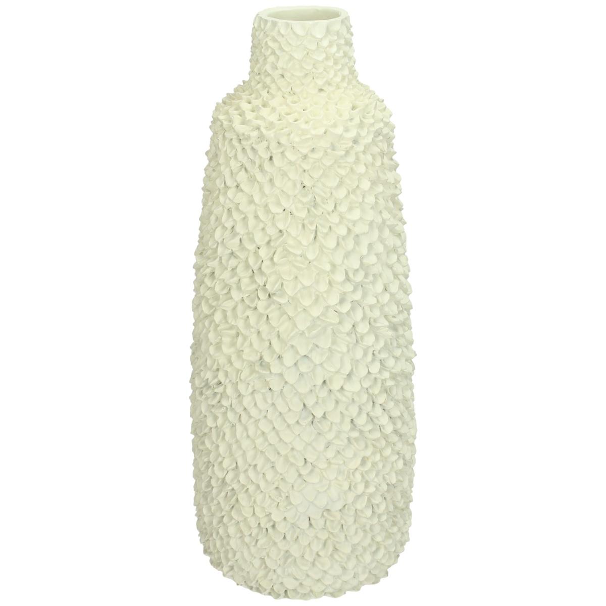 Βάζο Ιβουάρ Polyresin 12.7x12.7x30.7cm
