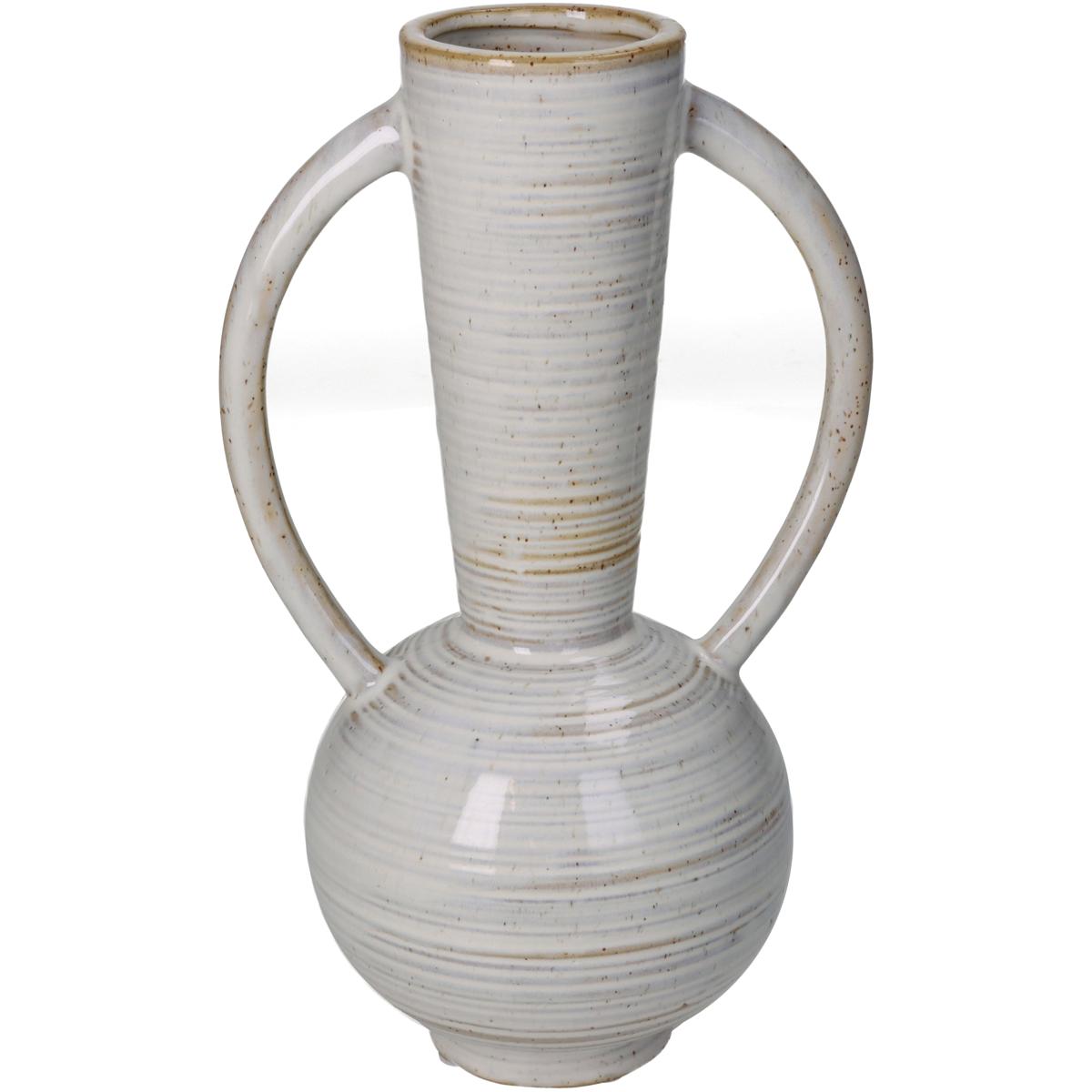 Βάζο Μπεζ Κεραμικό 14.5x11x23.6cm