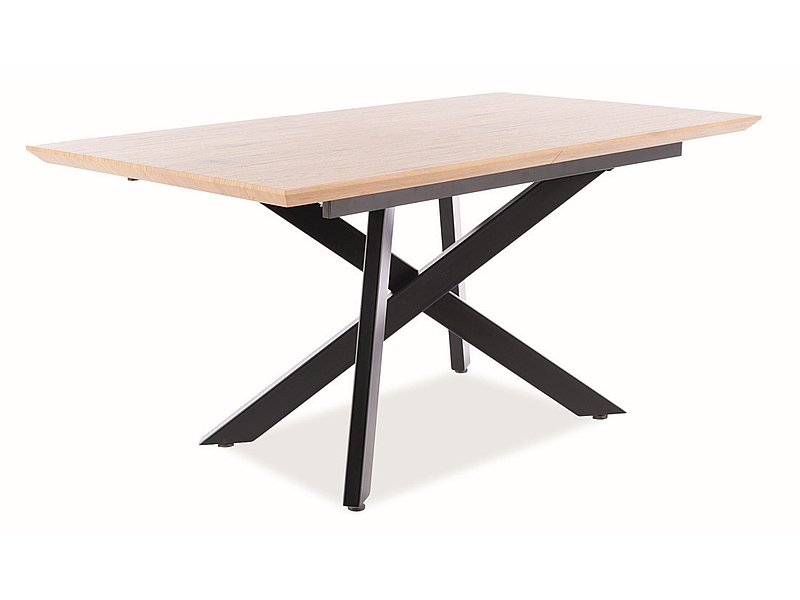 ΤΡΑΠΕΖΙ CAPITOL OAK / ΜΑΥΡΟ ΠΛΑΙΣΙΟ 160 (200) X90 DIOMMI CAPITOLDC160