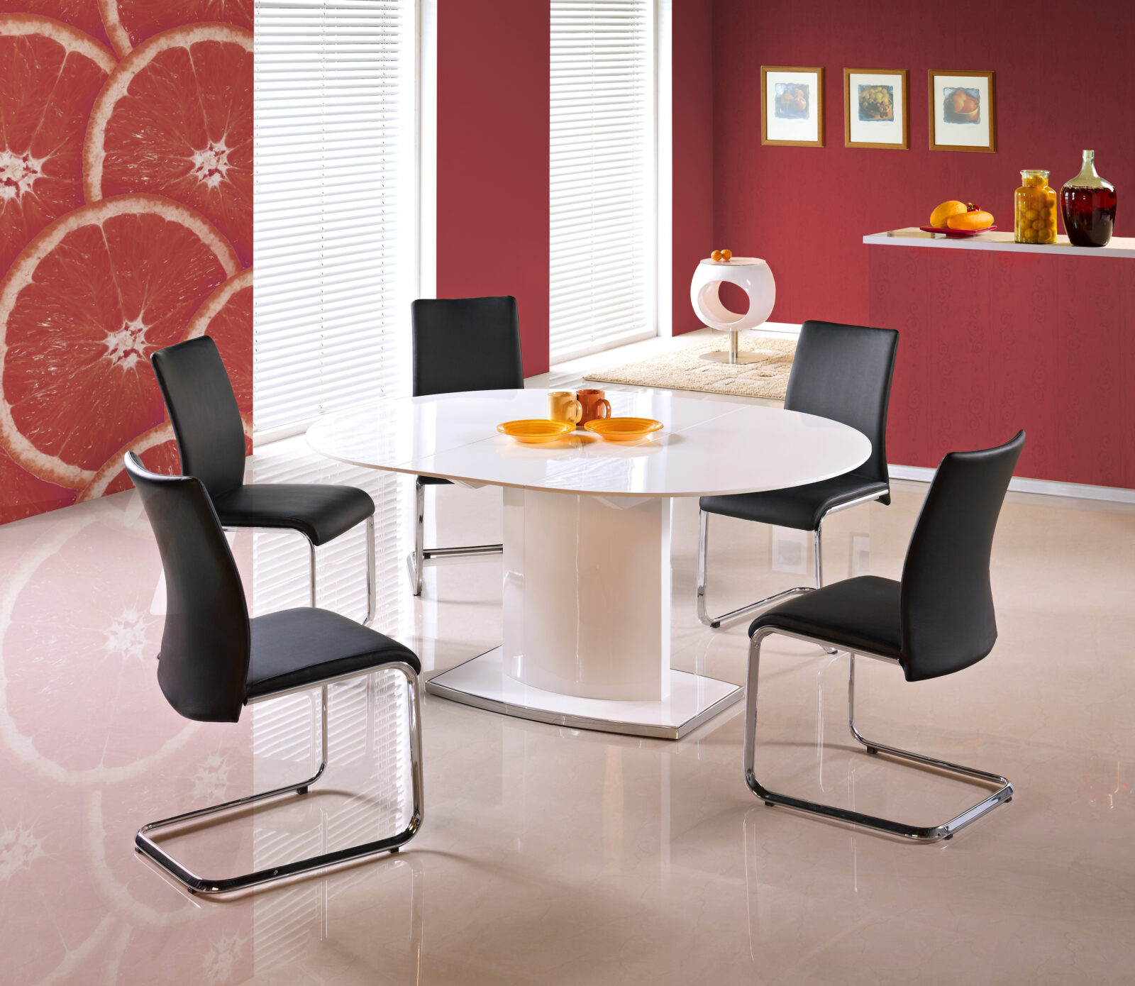 FEDERICO extension table color: white DIOMMI V-CH-FEDERICO-ST