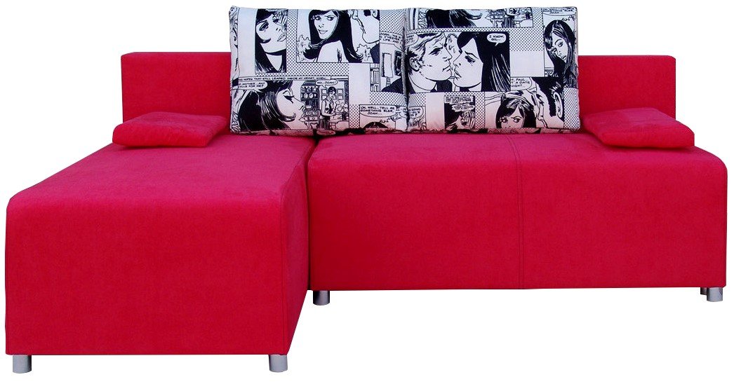 Γωνιακός καναπές Adelina-Κόκκινο