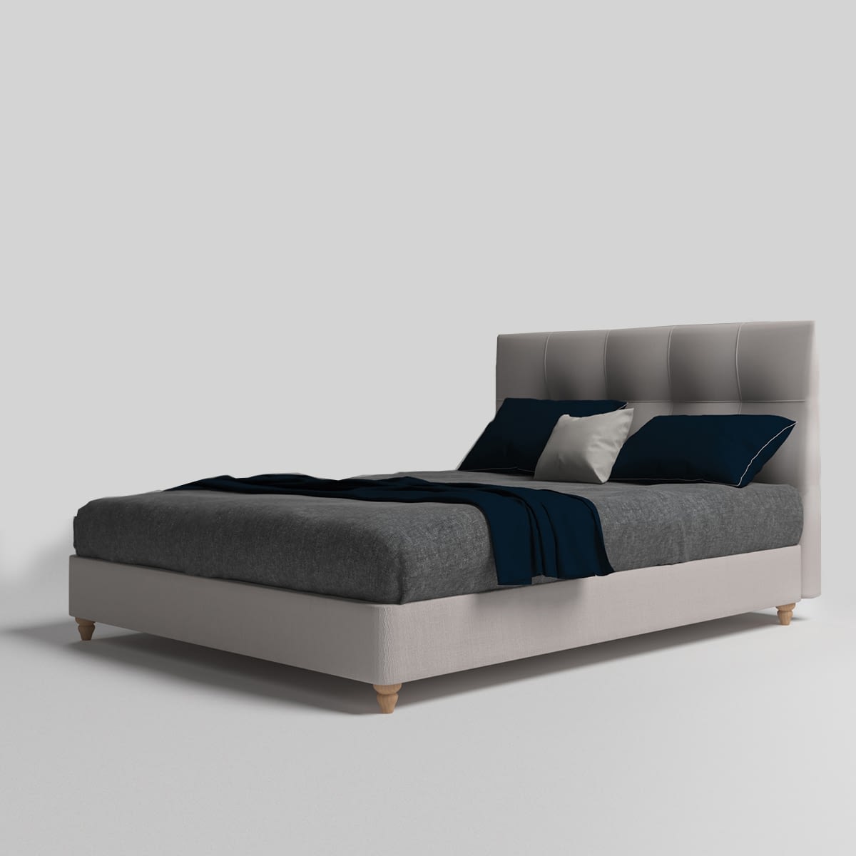 Κρεβάτι Diego Υπέρδιπλο 160x200 Επενδεδυμένο - Ύφασμα με επιλογές χρωμάτων