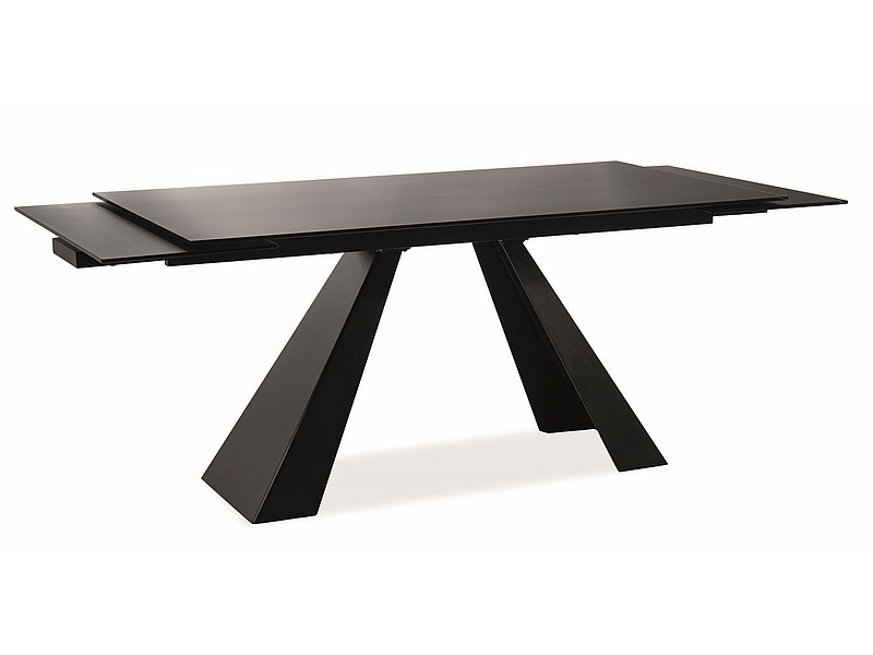 ΤΡΑΠΕΖΙ SALVADORE ΜΑΥΡΟ ΜΑΤ 120 (180) X80 DIOMMI SALVADOREC120