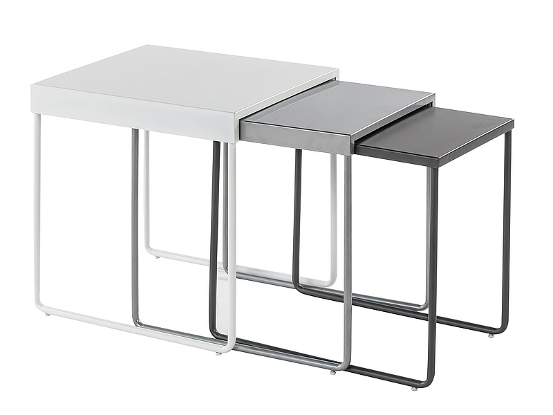 Σετ βοηθητικά μεταλλικά τραπεζάκια VICKY 45x40x50 DIOMMI 80-2381