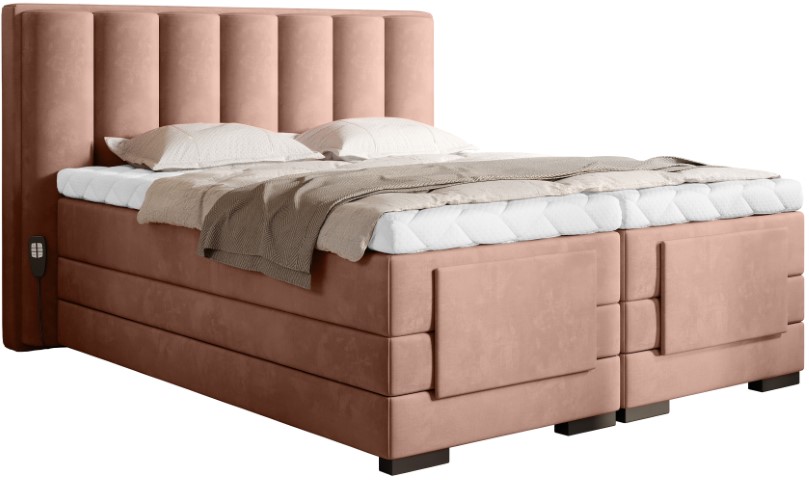 Επενδυμένο κρεβάτι Villard με στρώμα και ανώστρωμα-Sapio milo-160 x 200