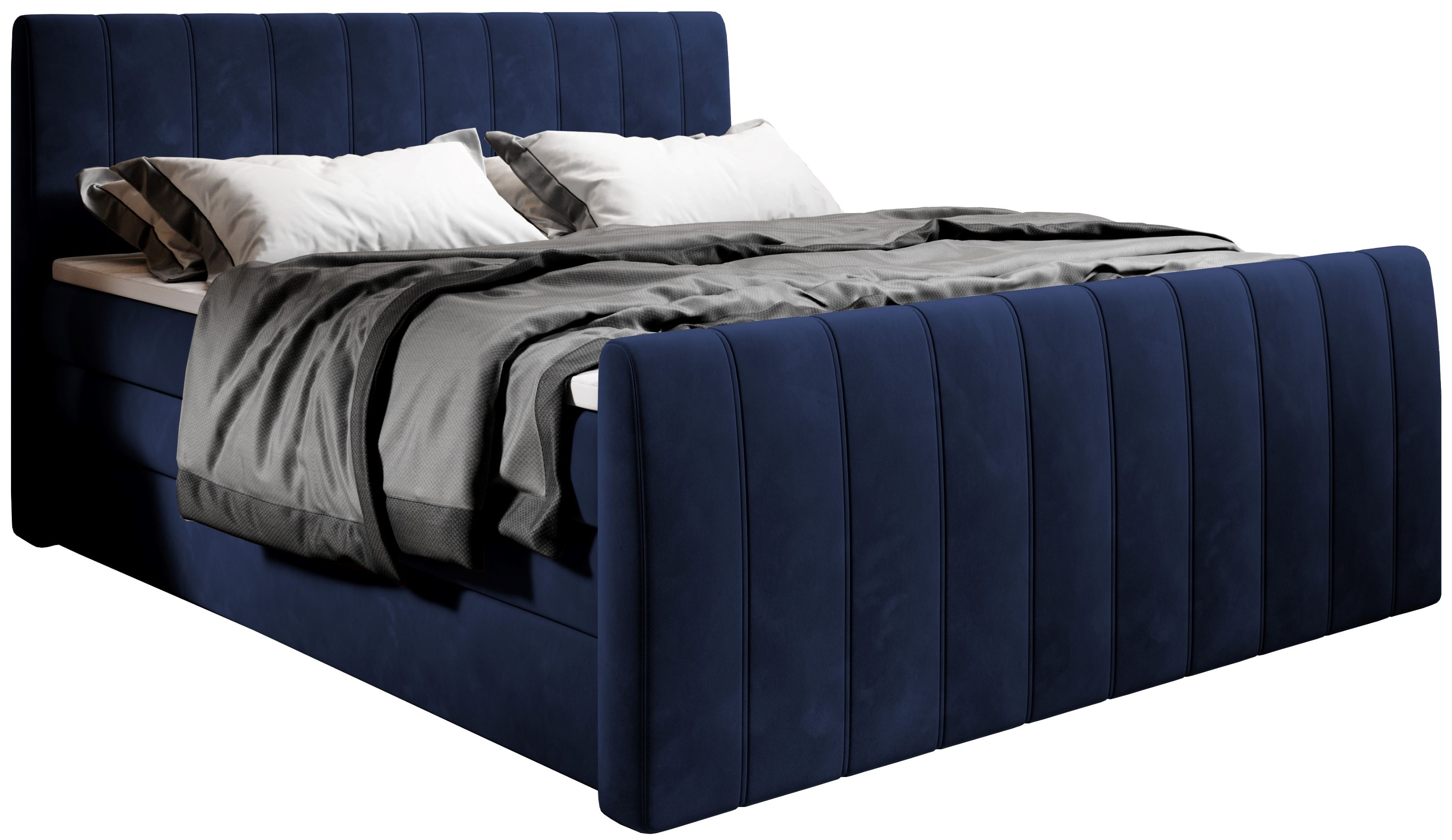 Επενδυμένο κρεβάτι Arena με στρώμα και ανώστρωμα-Mple-180 x 200
