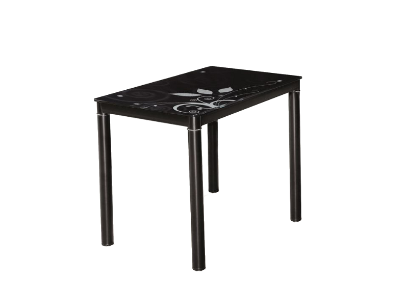 ΤΡΑΠΕΖΙ DAMAR ΜΑΥΡΟ / ΜΑΥΡΟ ΠΛΑΙΣΙΟ 80X60 DIOMMI DAMARC80
