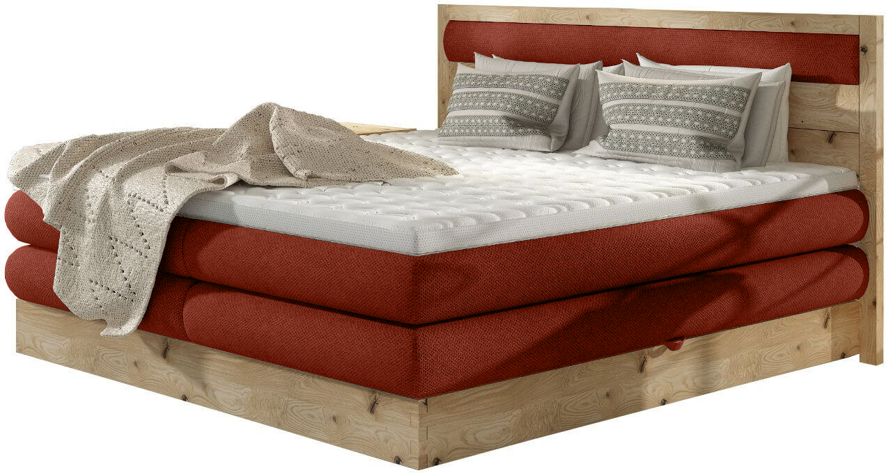 Επενδυμένο κρεβάτι Nord με στρώμα και ανώστρωμα-Mporntw-180 x 200