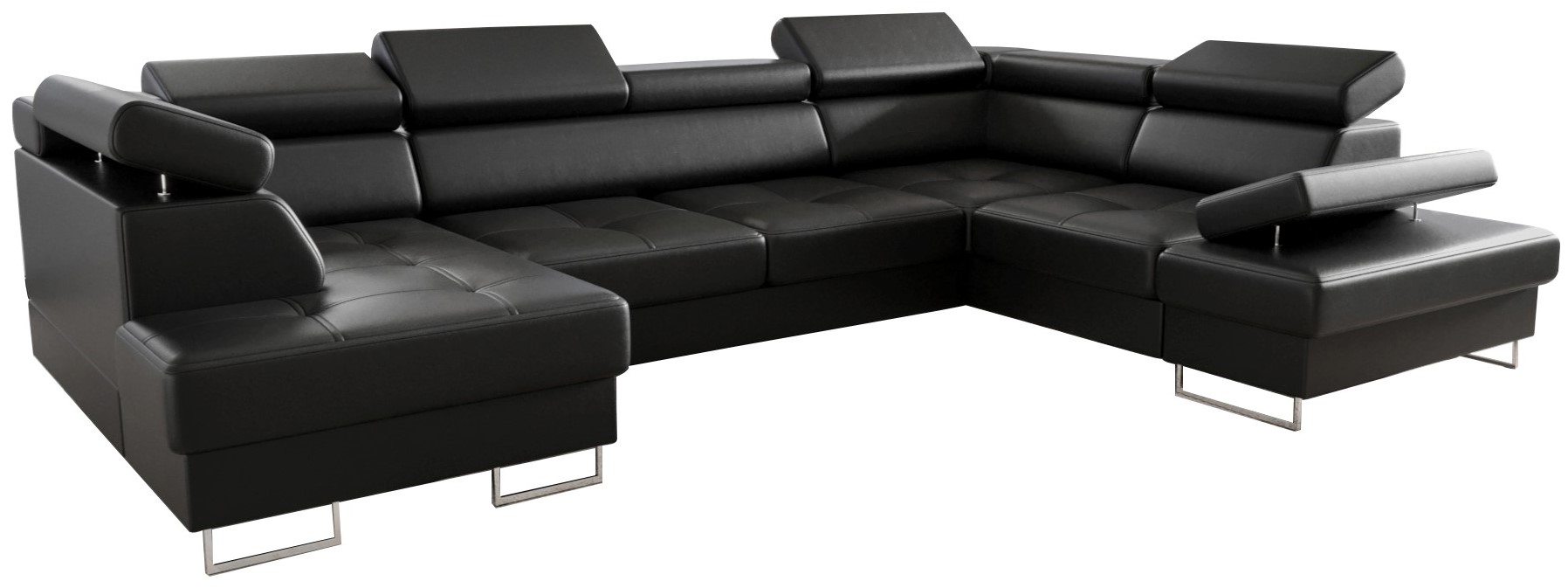 Γωνιακός καναπές Gelito Max II LTHR-Mauro-Δεξιά