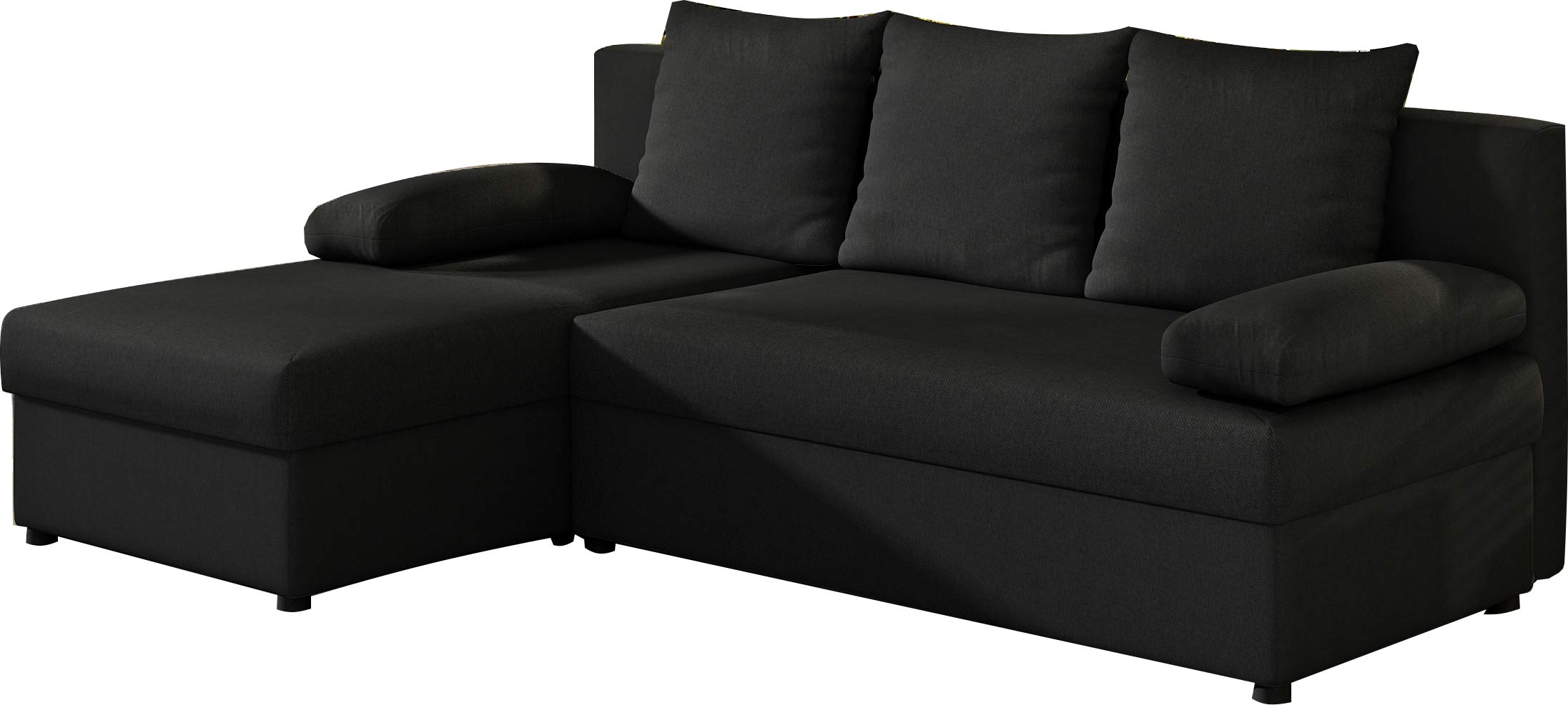 Γωνιακός καναπές Nogi-Μαύρο