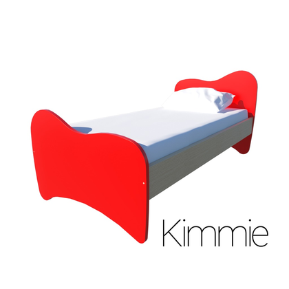 Παιδικό Ημίδιπλο Κρεβάτι Irven Κόκκινο Kimie 110x190/200