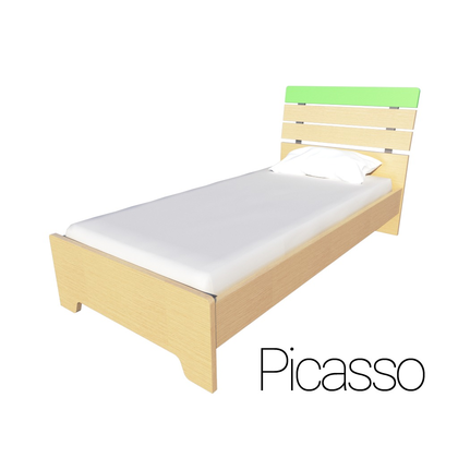 Παιδικό Ημίδιπλο Πράσσινο Κρεβάτι Irven Picasso