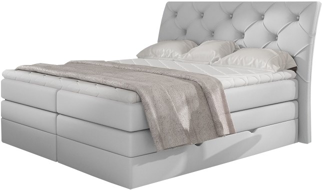 Επενδυμένο κρεβάτι Lorane-Leuko-160 x 200