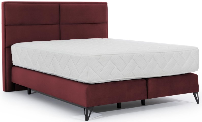 Επενδυμένο κρεβάτι Simon με στρώμα-Mporntw-180 x 200 εκ.