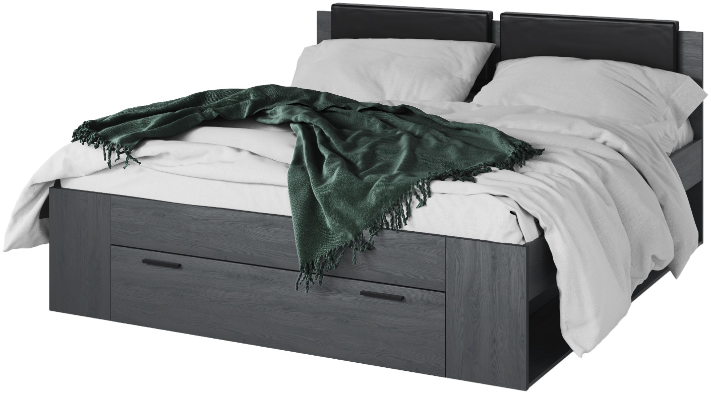Κρεβάτι Kappa-180 x 200-Carbon