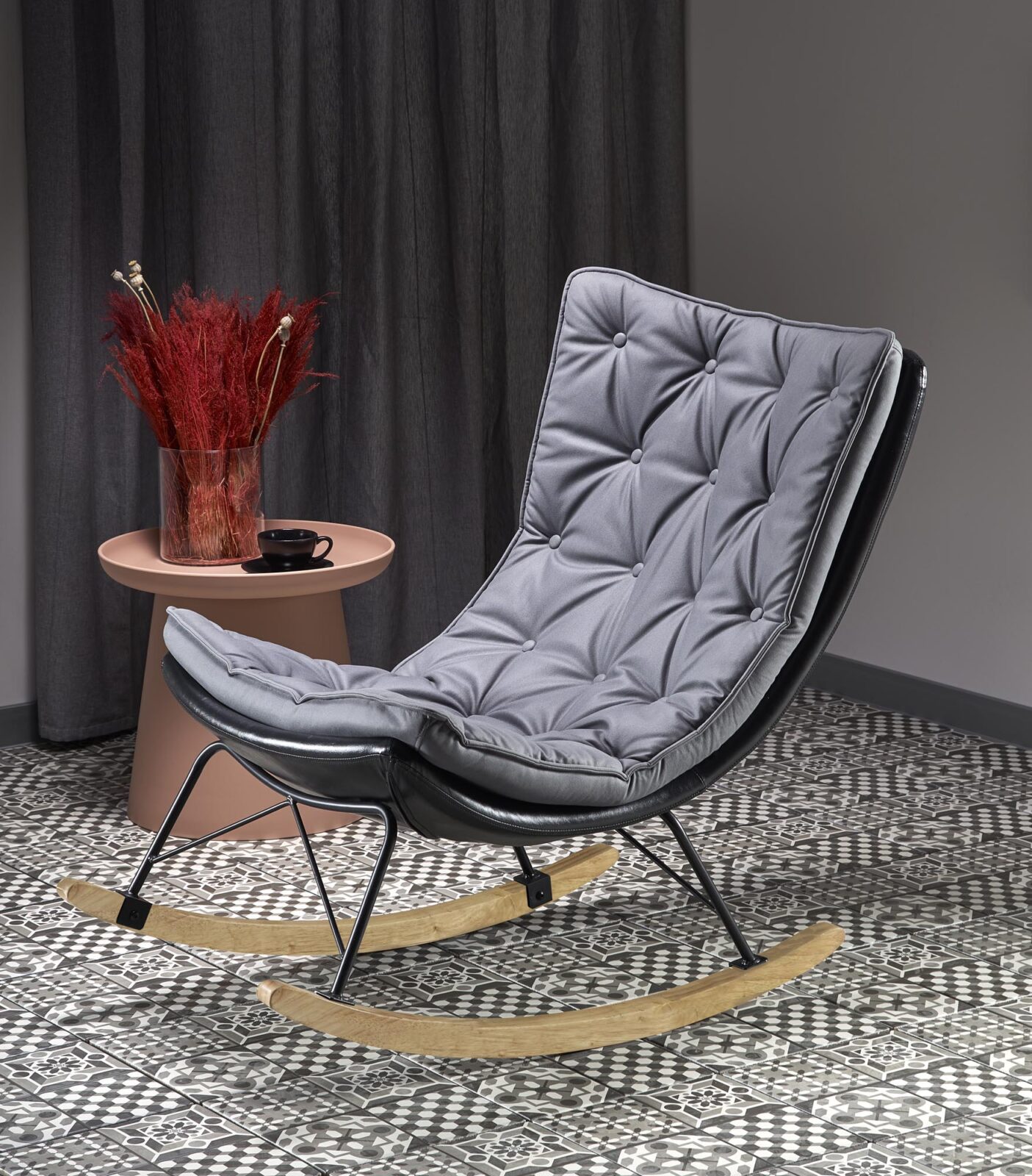 INDIGO chair color: dark grey/black
