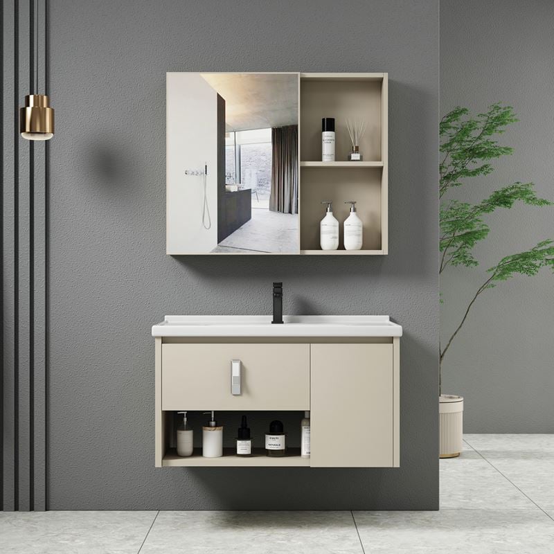 IDEA-2 Set Έπιπλο Κρεμαστό Μπάνιου Cream
