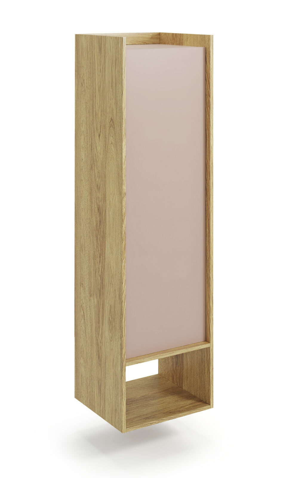 MOBIUS regal 1D color: hikora oak/white DIOMMI V-PL-MOBIUS-REGAŁ_1D-ANT.RÓŻ