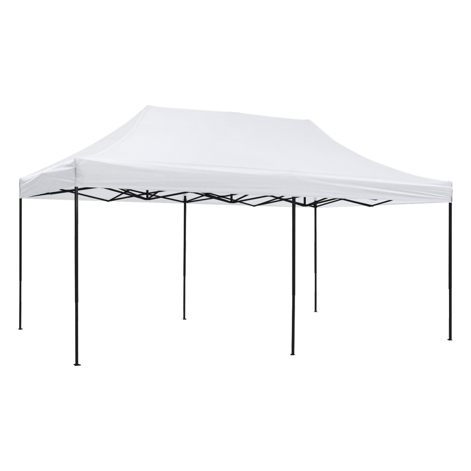 ΚΙΟΣΚΙ/GAZEBO MATTHEW HM6312 ΠΤΥΣΣΟΜΕΝΟ-ΣΚΕΛΕΤΟΣ ΜΕΤΑΛ.ΜΑΥΡΟΣ-ΛΕΥΚΟ ΥΦΑΣΜΑ 3x6x3