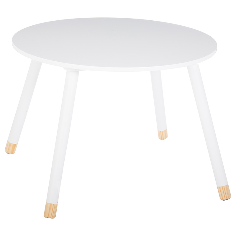 Παιδικό τραπεζάκι Playful pakoworld λευκό-φυσικό Φ60x43